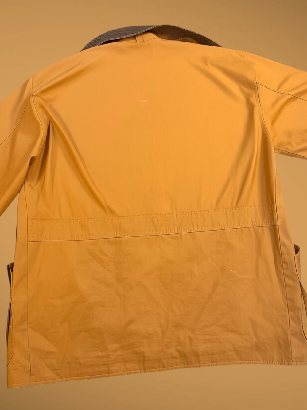 Vintage J. Crew Flannel Lined Chore Coat Jacket Men’s Medium Tan Barn 90s Vtg - Picture 6 of 15